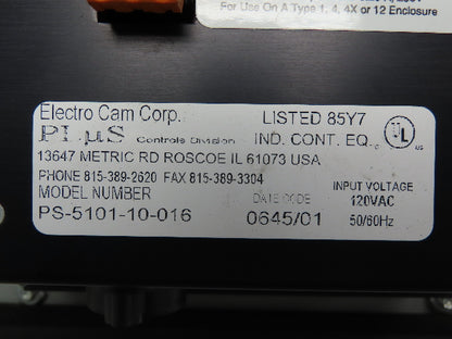Electro Cam Plus PS-5101-10-016 Programmable Limit Switch I/O Module Enclosure