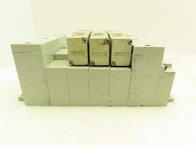 Numatics 2012 Series 123BB4Z2MN00061 Solenoid Valve Bank 4-Station Manifold 24V
