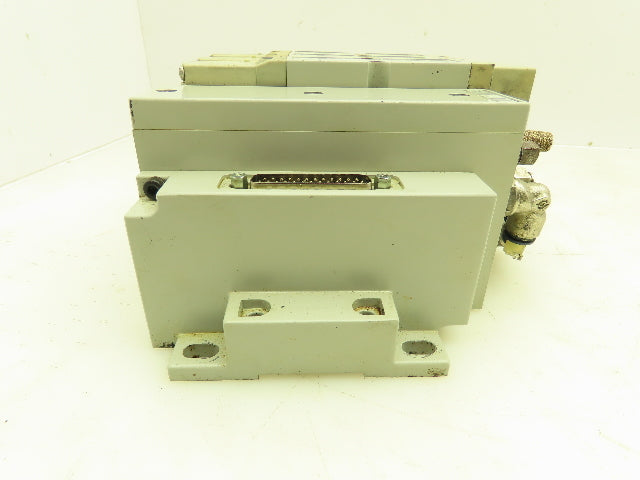 Numatics 2012 Series 123BB4Z2MN00061 Solenoid Valve Bank 4-Station Manifold 24V