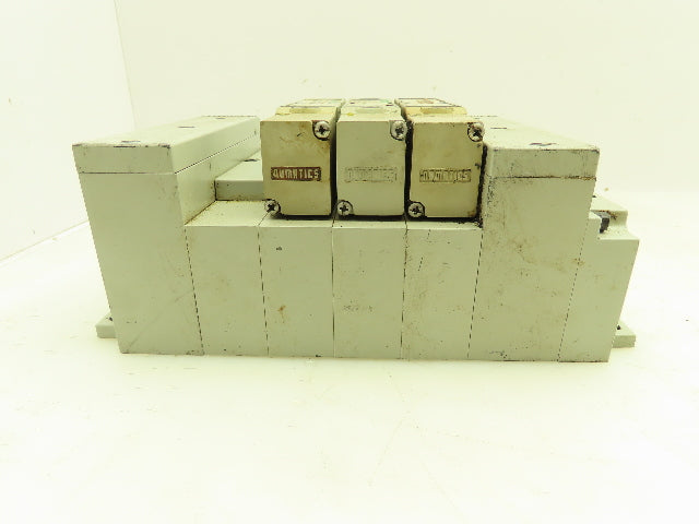 Numatics 2012 Series Solenoid Valve Bank 4-Station Manifold 24VDC