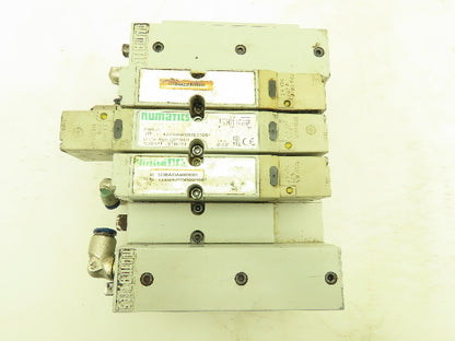 Numatics 2012 Series Solenoid Valve Bank 4-Station Manifold 24VDC