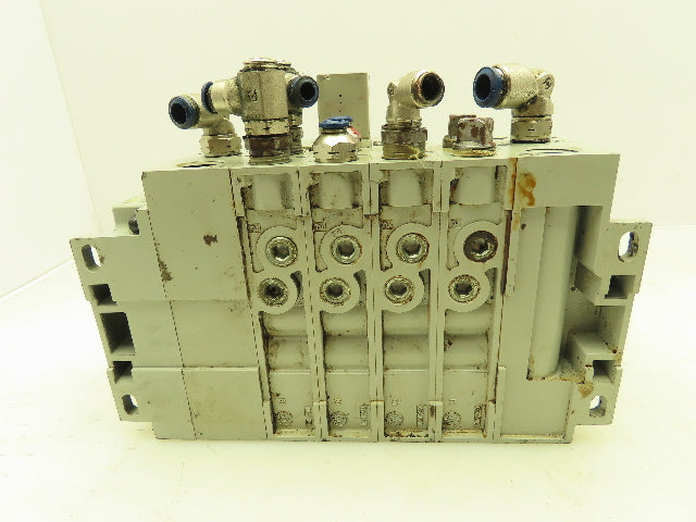 Numatics 2012 Series Solenoid Valve Bank 4-Station Manifold 24VDC