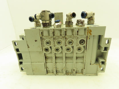 Numatics 2012 Series Solenoid Valve Bank 4-Station Manifold 24VDC