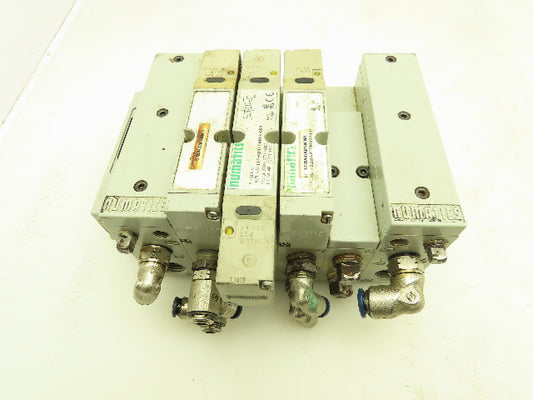 Numatics 2012 Series Solenoid Valve Bank 4-Station Manifold 24VDC