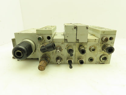 Numatics 2012 Series Pneumatic Solenoid Valve 4-Station Manifold 24VDC