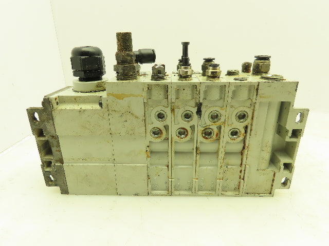Numatics 2012 Series Pneumatic Solenoid Valve 4-Station Manifold 24VDC