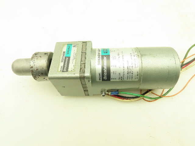Oriental Motor 2RK6GV-UAM Gearmotor 6W 1/125Hp 115V 1PH 360:1 Gearhead 2GV360B