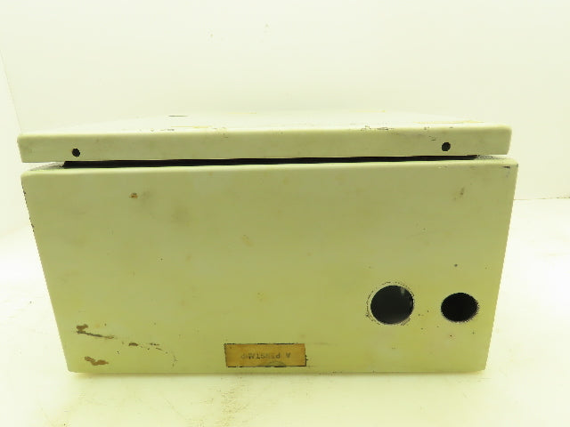 Hoffman Concept 16x12x6" Electrical Enclosure Steel Backpanel JIC Box NEMA 12