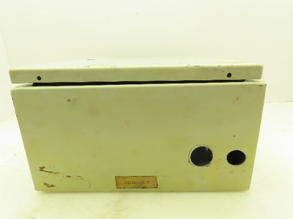 Hoffman Concept 16x12x6" Electrical Enclosure Steel Backpanel JIC Box NEMA 12