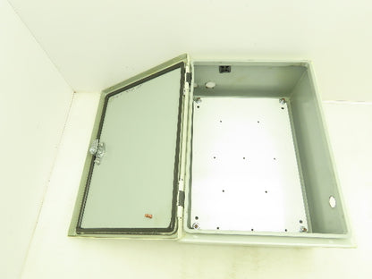 Hoffman Concept 16x12x6" Electrical Enclosure Steel Backpanel JIC Box NEMA 12