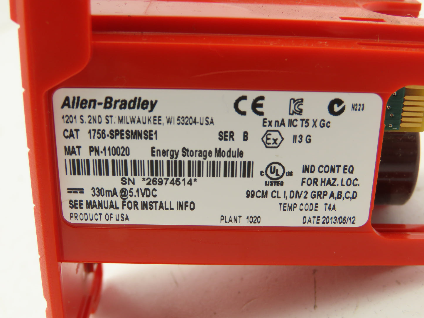 Allen Bradley 1756-SPESMNSE1 GuardLogix SP Energy Storage Module