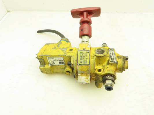 Ross Y2773A4082 Pneumatic Solenoid LOX Lock-Out Control Valve 3/2-Pos 120V 1/2"