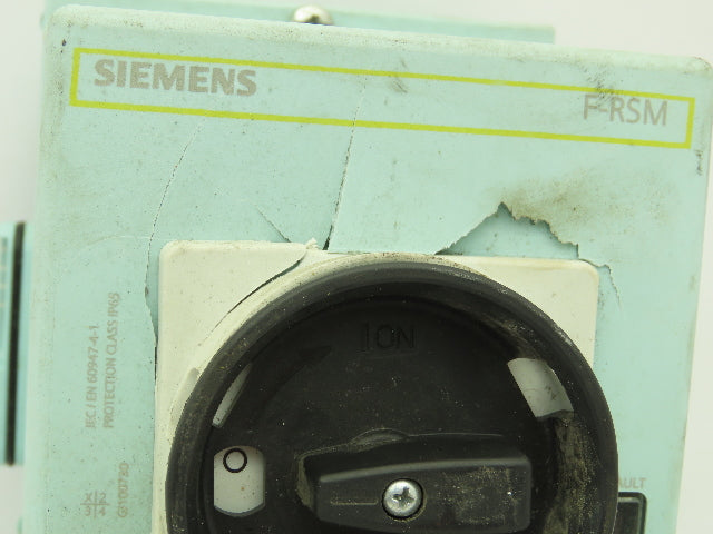 Siemens 3RK1304-0HS00-7AA0 F-RSM Disconnect Module 400V 16A 3Ph Broken Cover