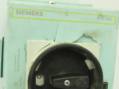 Siemens 3RK1304-0HS00-7AA0 F-RSM Disconnect Module 400V 16A 3Ph Broken Cover