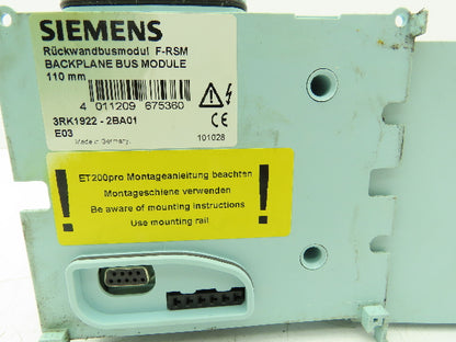 Siemens 3RK1304-0HS00-7AA0 F-RSM Disconnect Module 400V 16A 3Ph Broken Cover