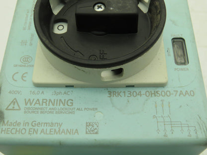 Siemens 3RK1304-0HS00-7AA0 F-RSM Disconnect Module 400V 16A 3Ph