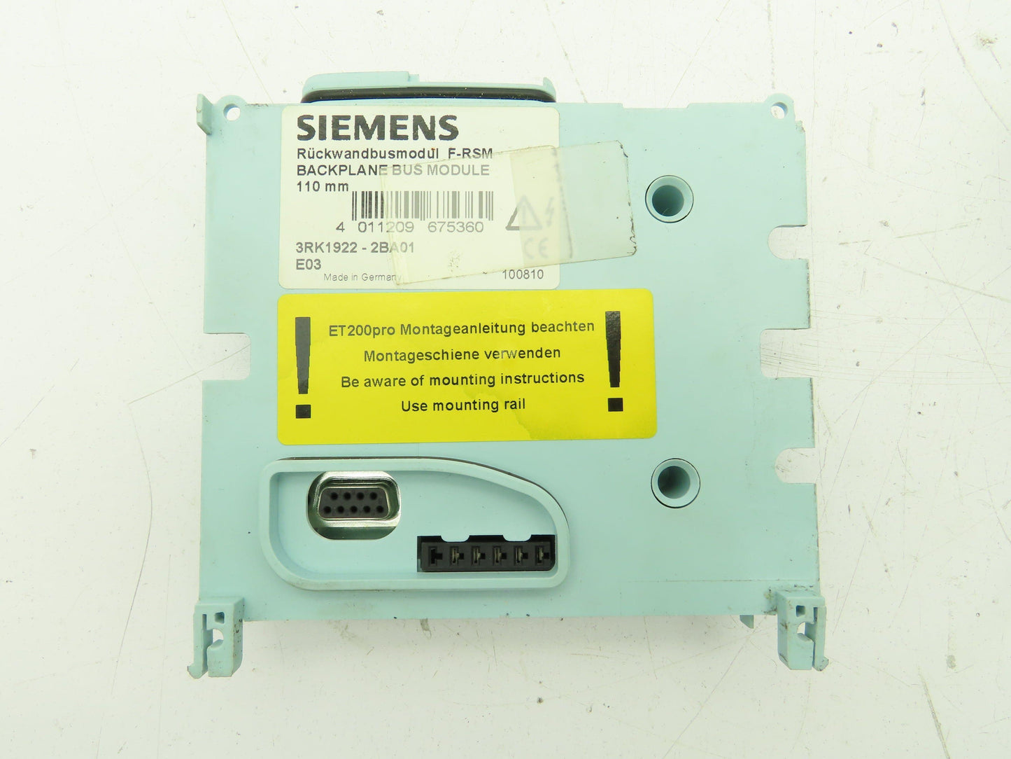 Siemens 3RK1304-0HS00-7AA0 F-RSM Disconnect Module 400V 16A 3Ph