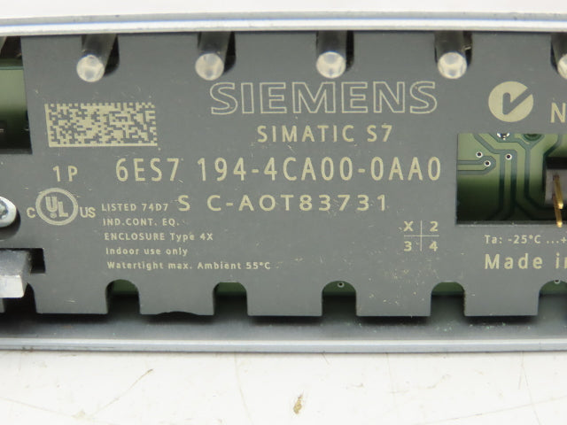 Siemens 6ES7 194-4CA00-0AA0 Simatic S7 Connecting Module Base Lot of 3