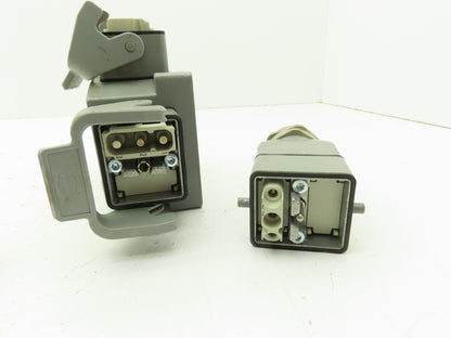 Harting 09140033002 Heavy Duty Power Connector T Splitter IP67 40A 500V