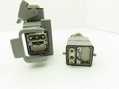 Harting 09140033002 Heavy Duty Power Connector T Splitter IP67 40A 500V