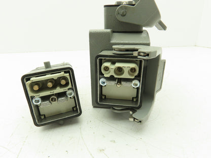 Harting 09140033002 Heavy Duty Power Connector T Splitter IP67 40A 500V