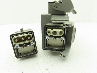 Harting 09140033002 Heavy Duty Power Connector T Splitter IP67 40A 500V