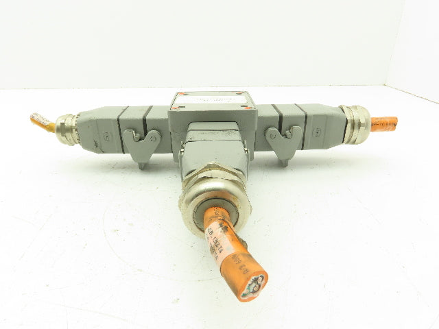 Harting 09140033002 Heavy Duty Power Connector T Splitter IP67 40A 500V