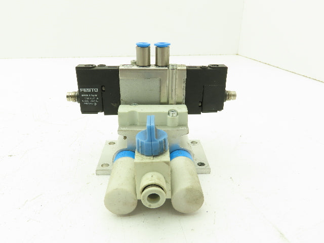 Festo CPE10-M1CH-5 Solenoid Spool Valve Pneumatic 5/3 Double Acting 24VDC Coil