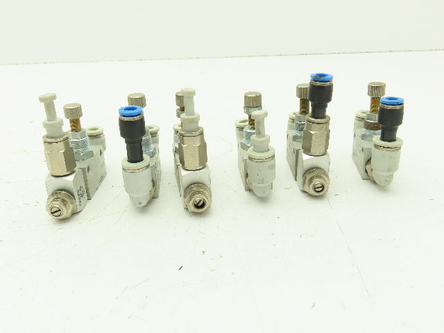 Rexroth 0821200008 Pneumatic Air Flow Control Needle Valve 1/8-2 BSPP  Lot of 6