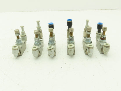 Rexroth 0821200008 Pneumatic Air Flow Control Needle Valve 1/8-2 BSPP  Lot of 6