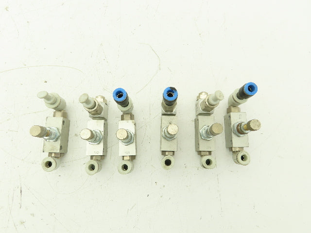 Rexroth 0821200008 Pneumatic Air Flow Control Needle Valve 1/8-2 BSPP  Lot of 6