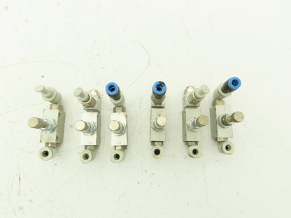 Rexroth 0821200008 Pneumatic Air Flow Control Needle Valve 1/8-2 BSPP  Lot of 6