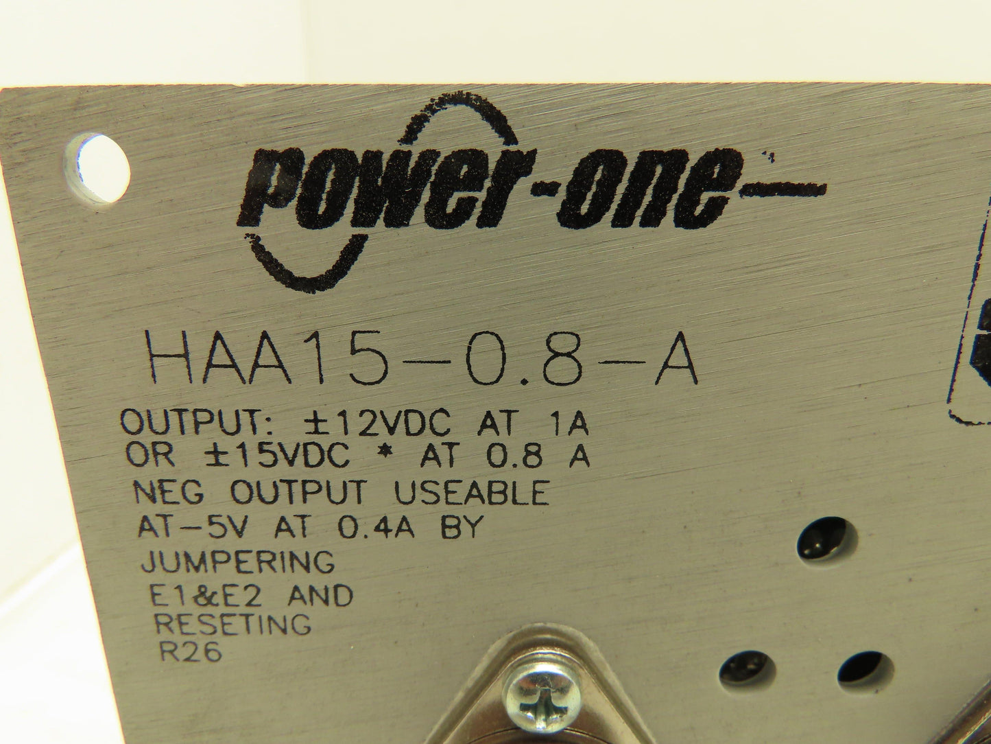 Power One HAA15-0.8-A  DC Power Supply 12-15V Output