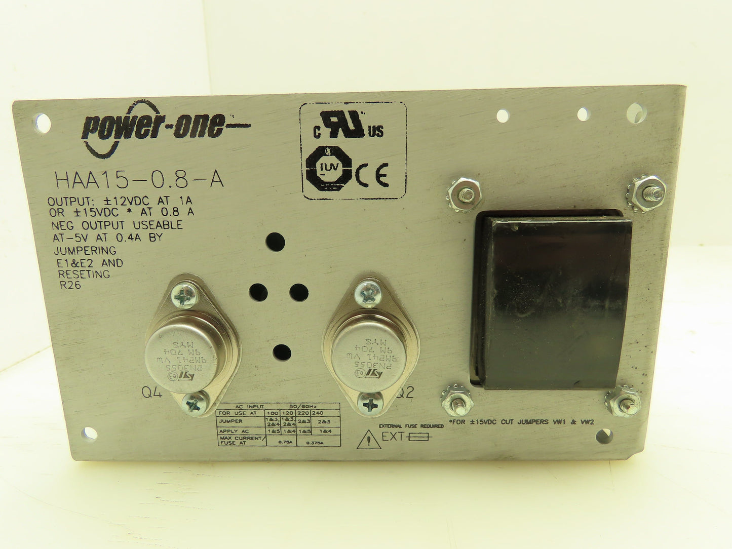 Power One HAA15-0.8-A  DC Power Supply 12-15V Output