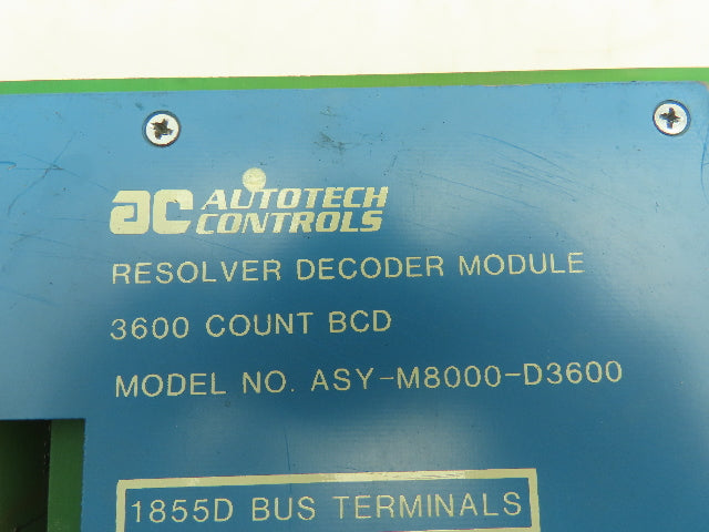 AC AutoTech Controls M8000-D3600 RSLV Resolver Decoder Input Module