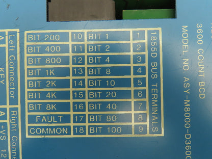 AC AutoTech Controls M8000-D3600 RSLV Resolver Decoder Input Module
