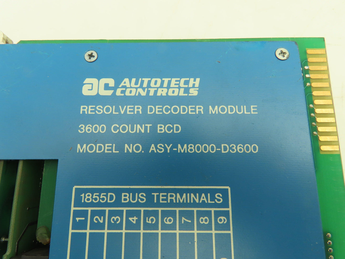 AC AutoTech Controls M8000-D3600 RSLV Resolver Decoder Input Module