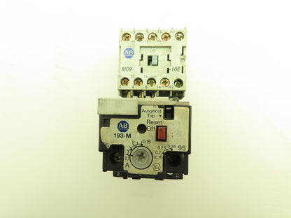 Allen Bradley 193-M-A15 Motor Starter Contactor Overload Heater 3Ph 0.1-0.15A