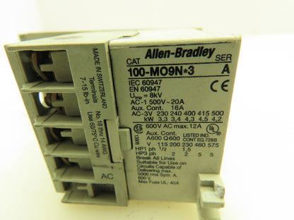 Allen Bradley 193-M-A15 Motor Starter Contactor Overload Heater 3Ph 0.1-0.15A