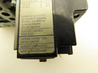 Allen Bradley 193-M-B90 Motor Starter Contactor Overload Heater 7.5-9A 3Ph 120V