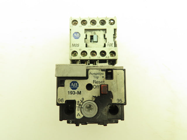 Allen Bradley 193-M-B90 Motor Starter Contactor Overload Heater 7.5-9A 3Ph 120V