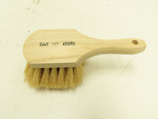 Osborn Pro 81018 Short Wood Handle Tampico Utility Scrub Brush  Box of 12