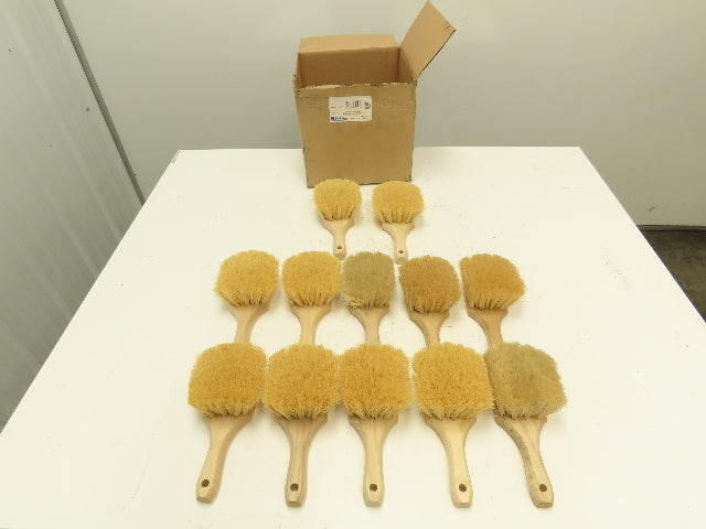 Osborn Pro 81018 Short Wood Handle Tampico Utility Scrub Brush  Box of 12