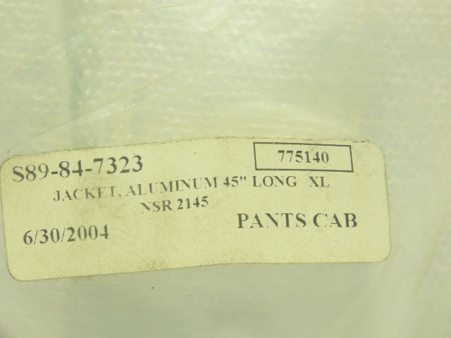 Steel Grip ATH 1136-45 Aluminum Jacket Extra Large 45" Long XL Coat