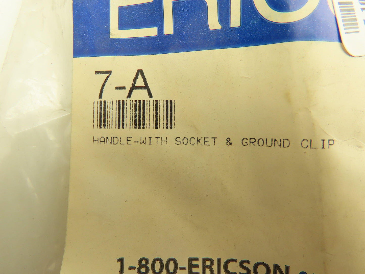 Ericson 7-A Handlamp Trouble Light Socket Ground Clip Large Cage Lot of 2