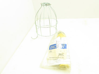 Ericson 7-A Handlamp Trouble Light Socket Ground Clip Large Cage Lot of 2