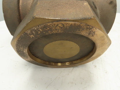 Sinclair Collins C244-9002 Brass Globe Valve 2 Way 200 PSI 2" NPT NO