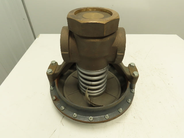 Sinclair Collins C244-9002 Brass Globe Valve 2 Way 200 PSI 2" NPT NO