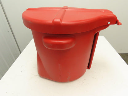 Eagle 935-FL Oily Waste Can 10 Gallon High Density Poly Red
