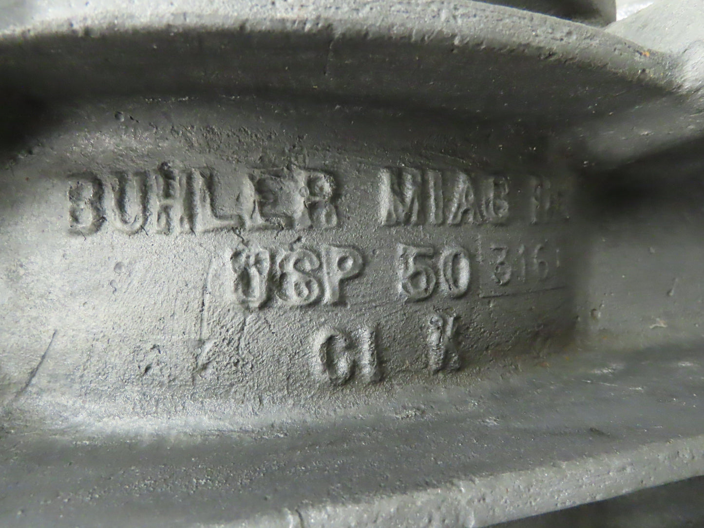 Buhler Miag USP-50 Rotary Airlock Feeder Valve 316SS 10x10" Round Flange 16" OD
